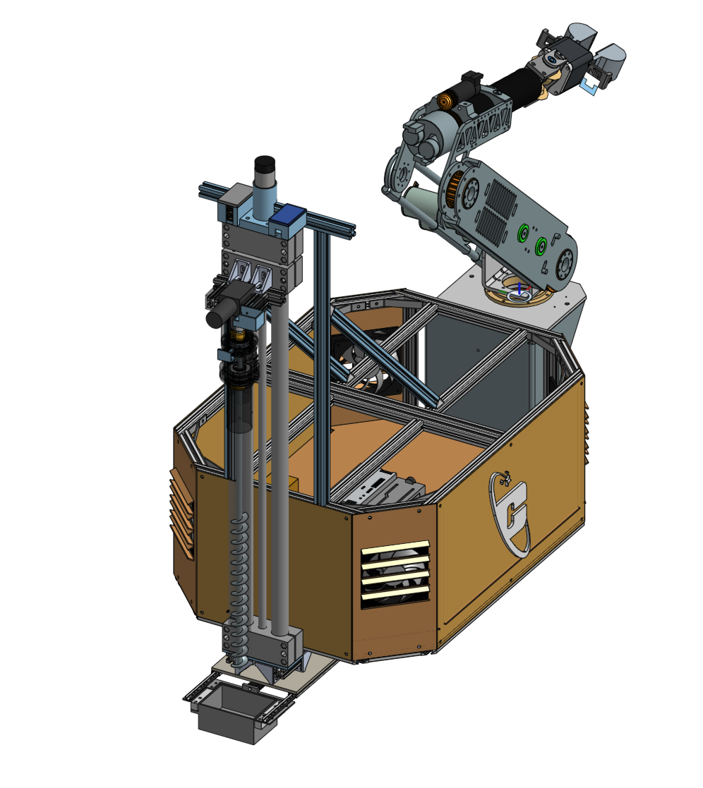 Drill chassis CAD - view 1